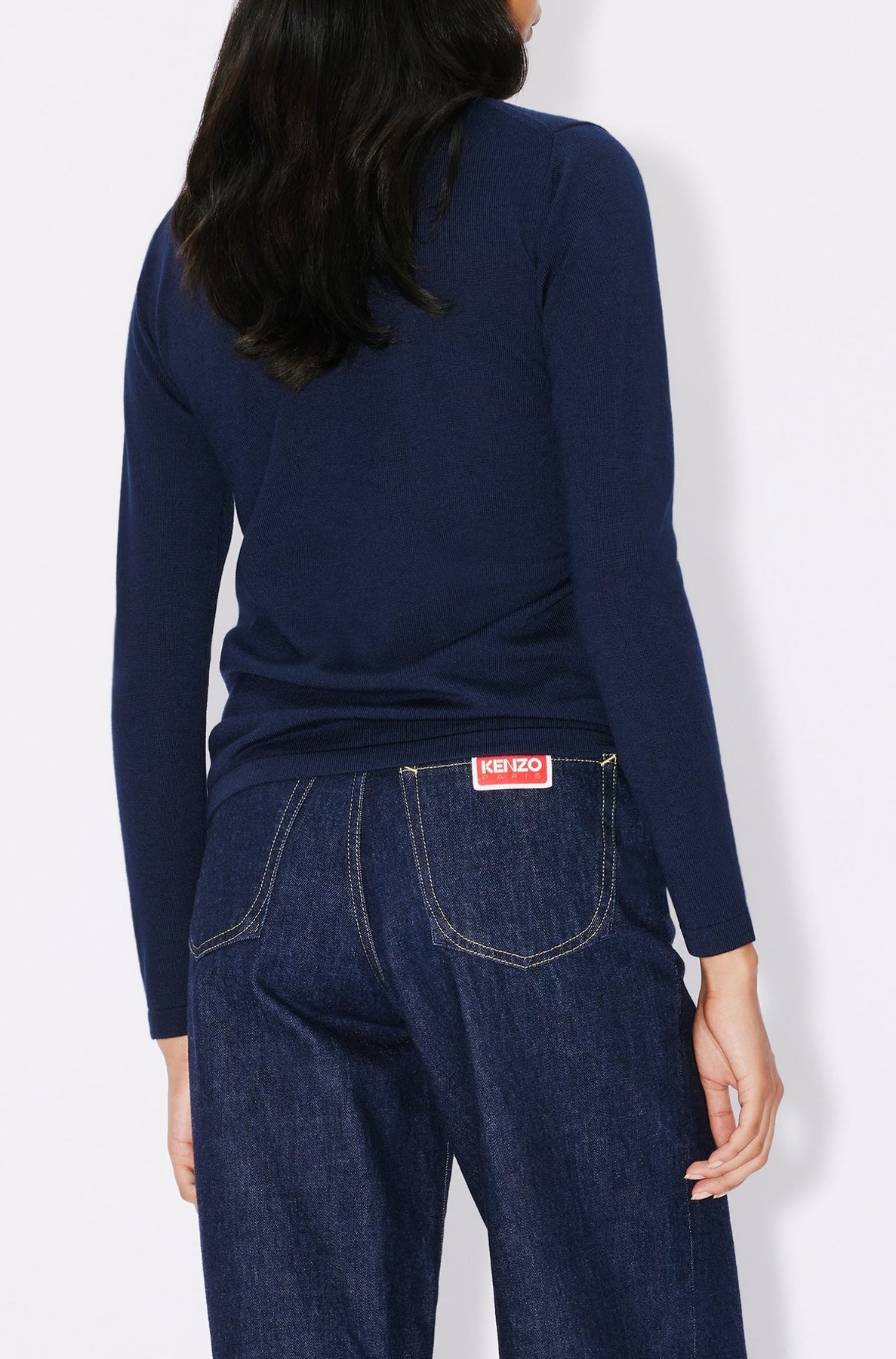 Pull "Kenzo Target" en laine - Midnight Blue