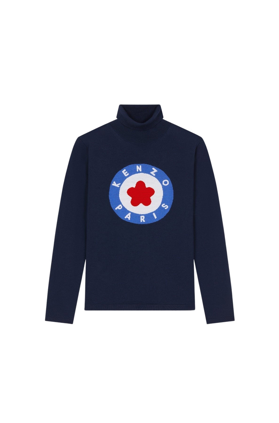 Pull "Kenzo Target" en laine - Midnight Blue