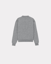 Pull brodé "Kenzo Kingyo Crest" en laine - Pearl Grey