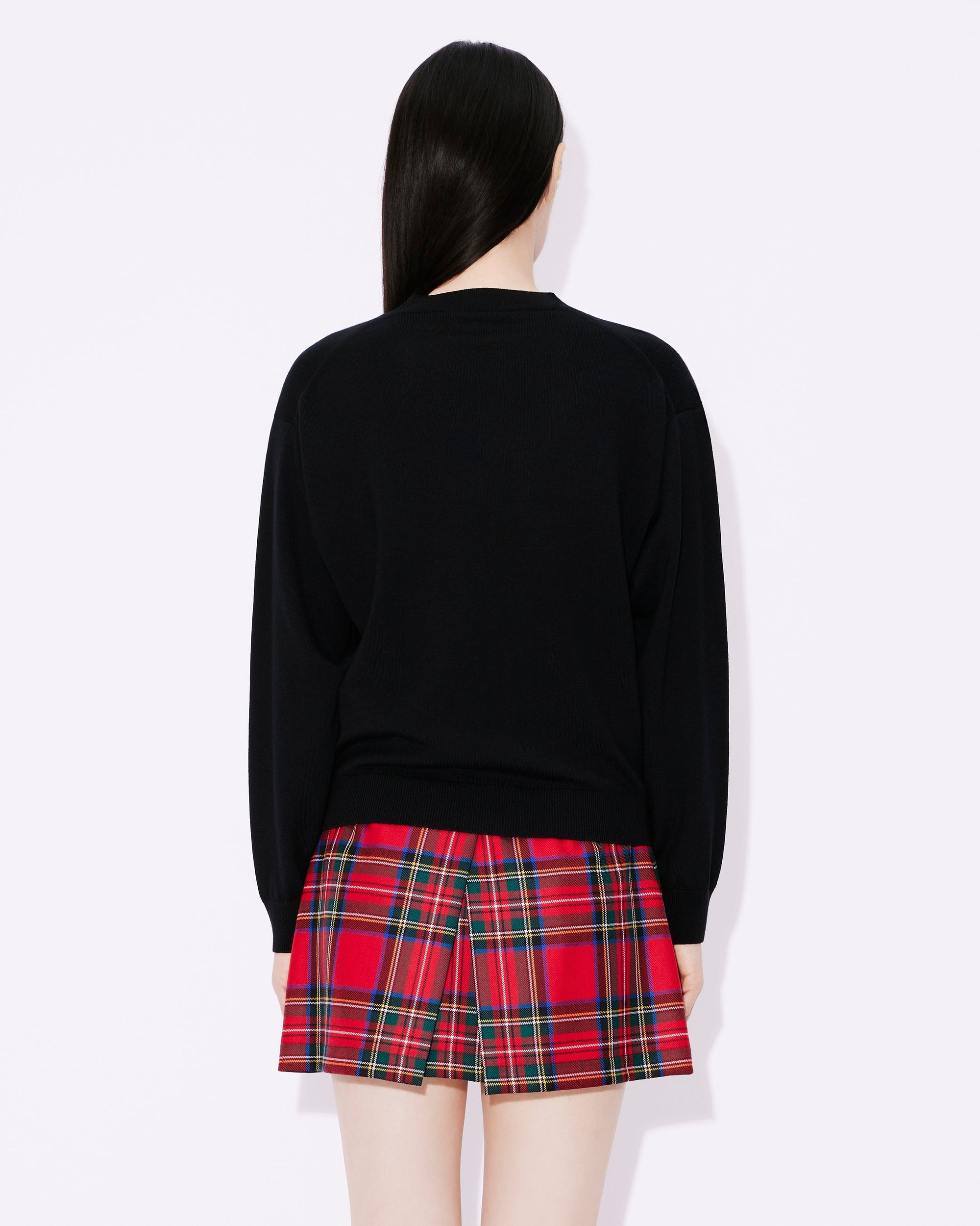 Pull brodé "Kenzo Kingyo Crest" en laine - Black