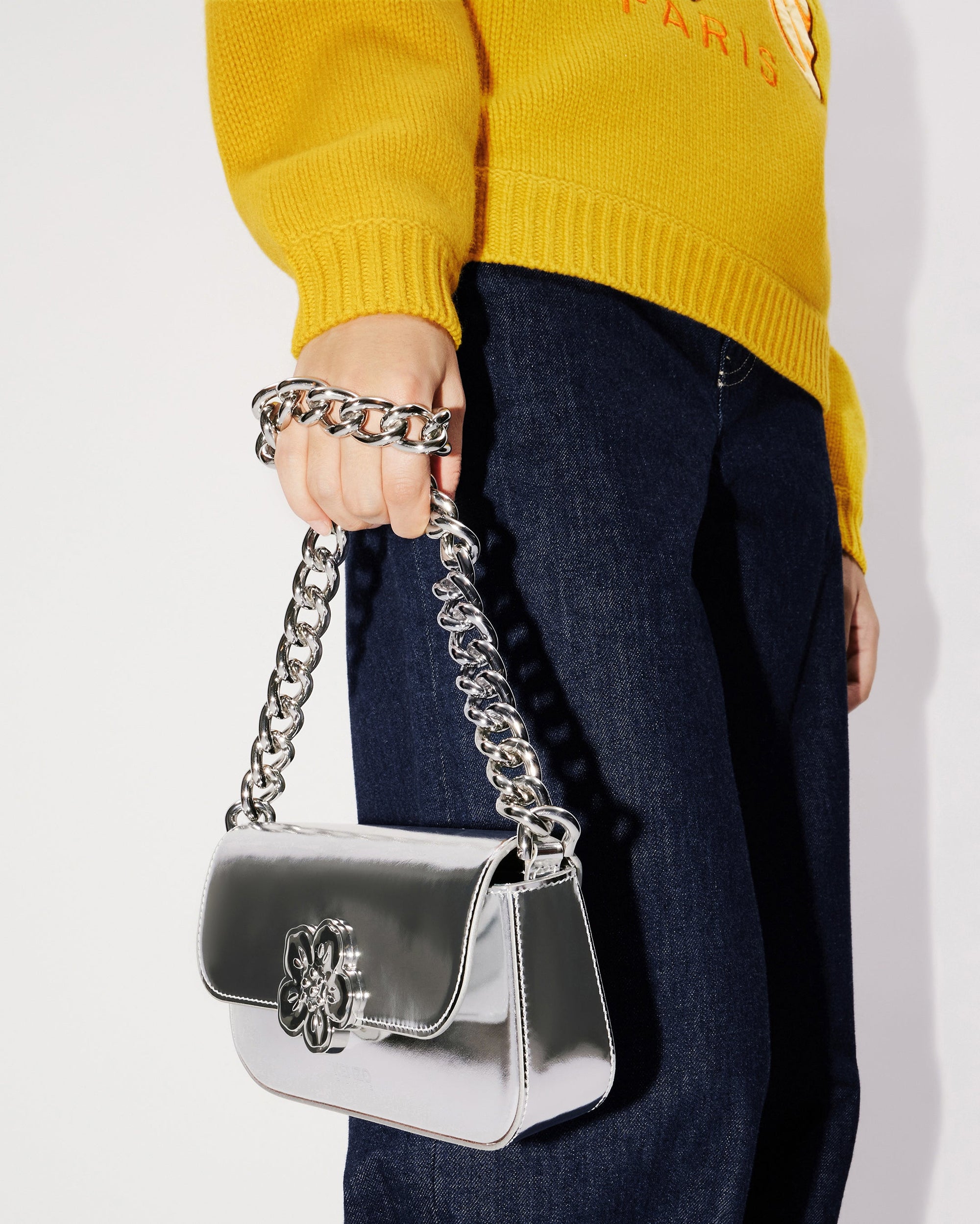 Pull brodé "Kenzo Kingyo Placé" en laine - Honey