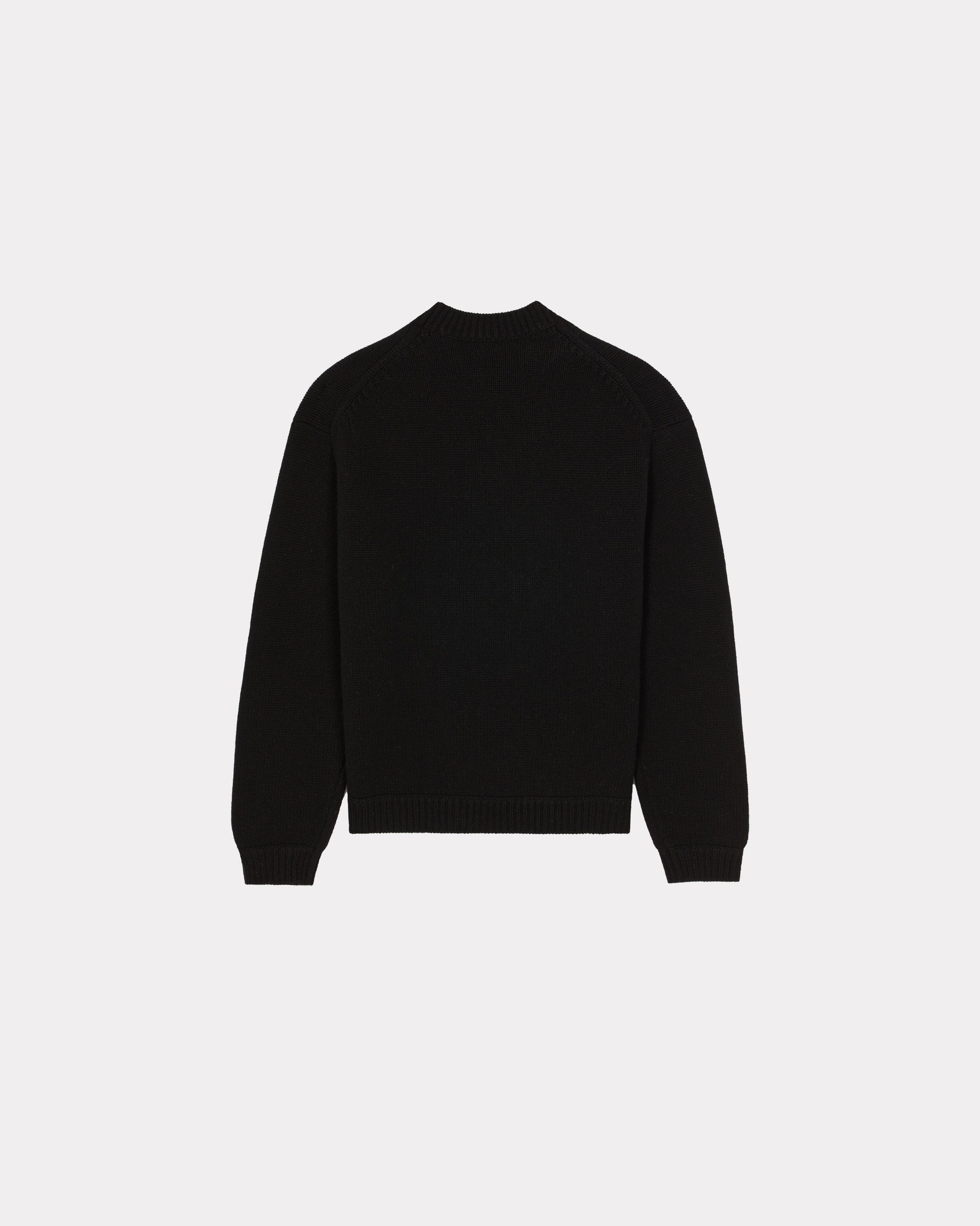 Pull brodé "Kenzo Kingyo Placed" en laine - Black