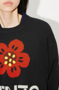 Boke Flower wool jumper - Black