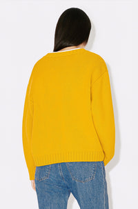 Pull Kenzo Paris en laine - Golden Yellow