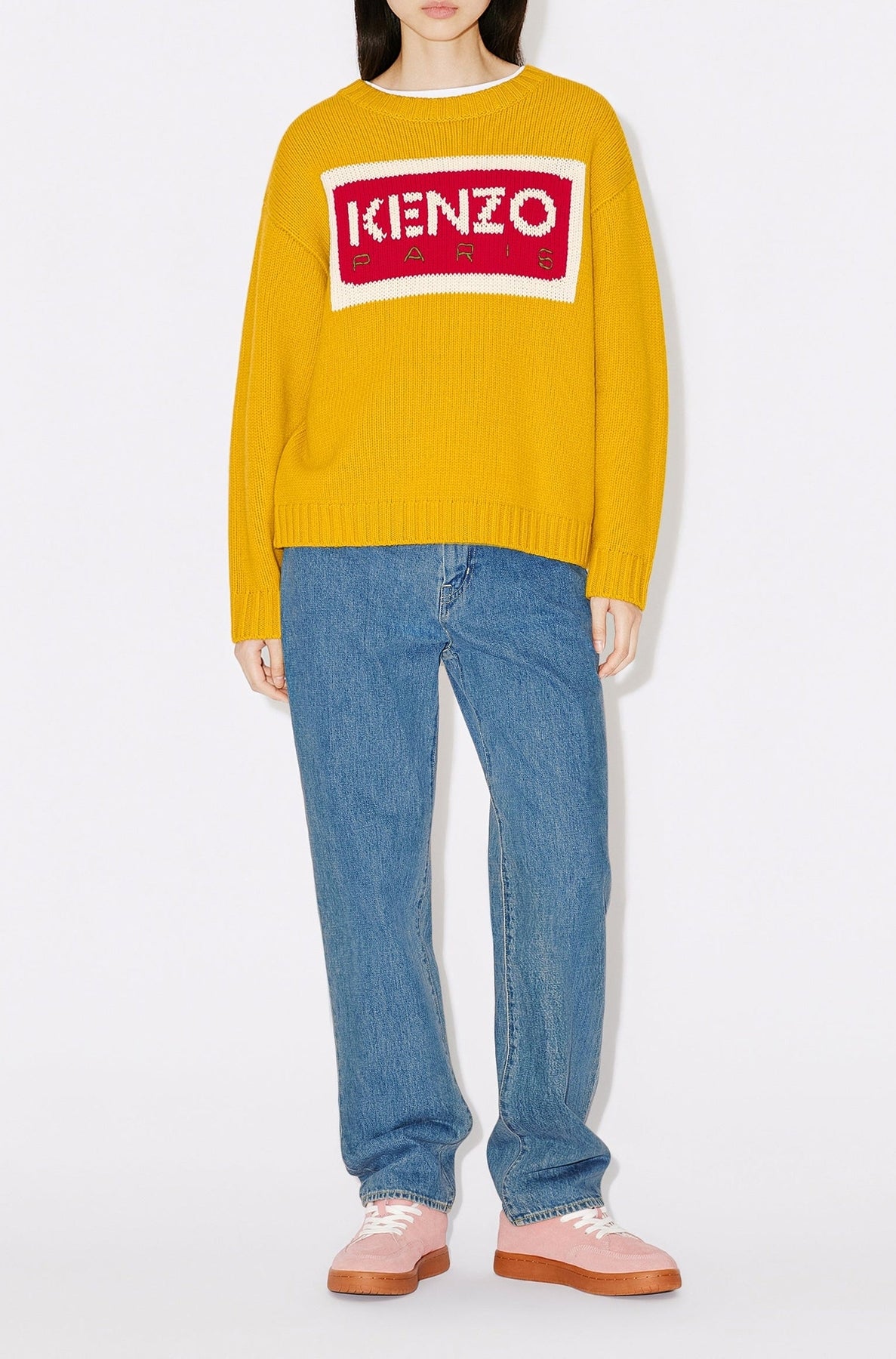 Pull Kenzo Paris en laine - Golden Yellow