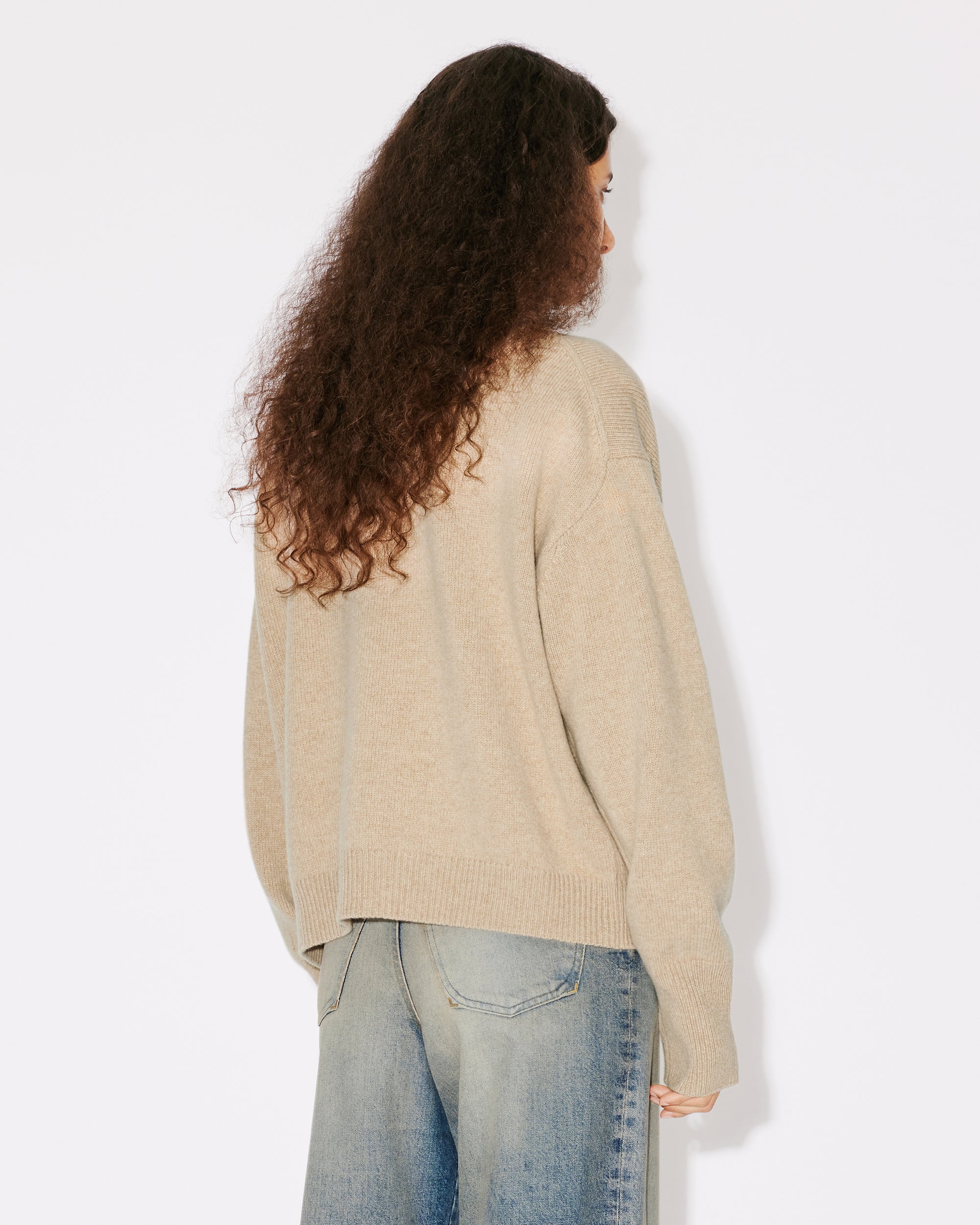 Boxy Turtle Neck Crest Jumper