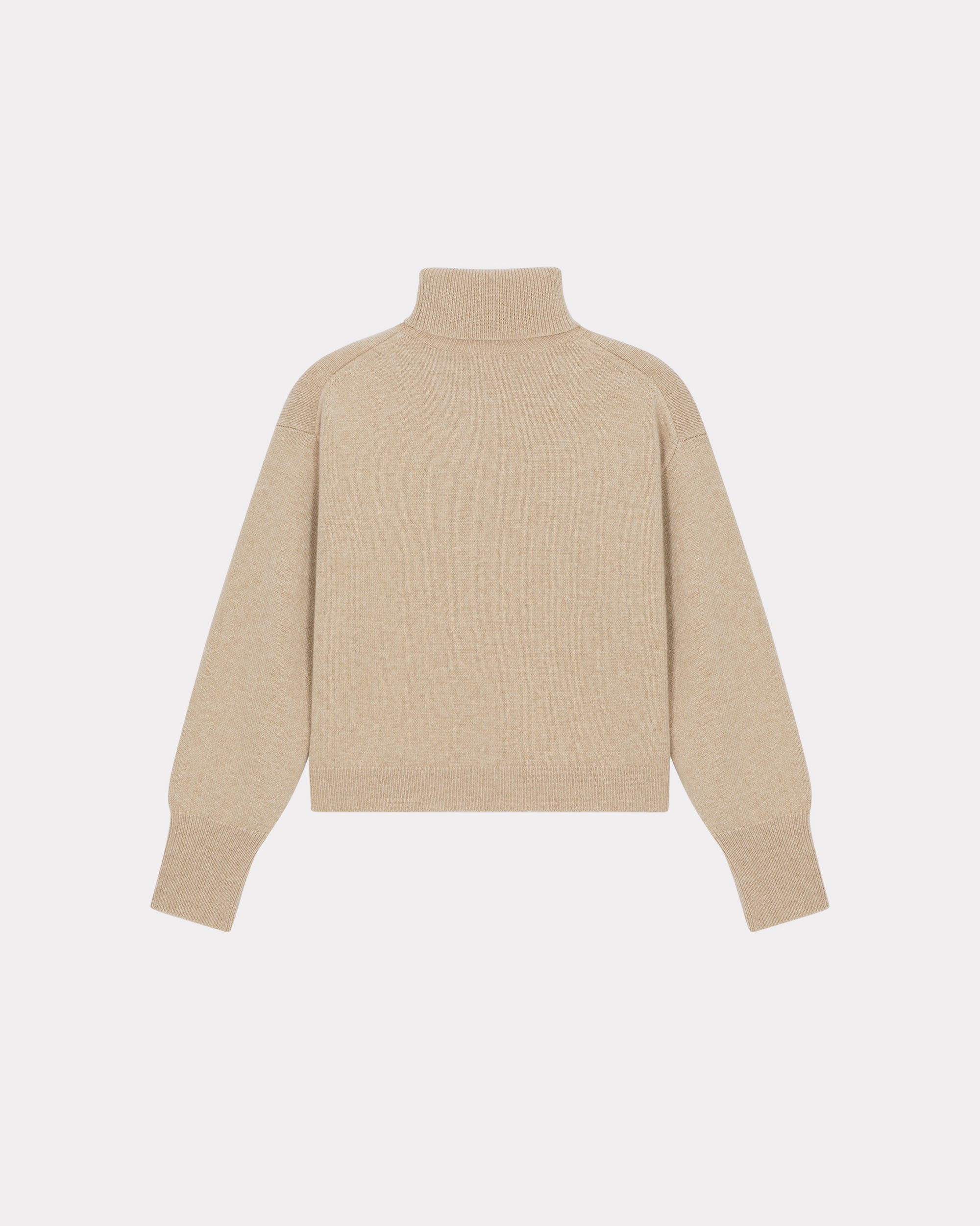 Boxy Turtle Neck Crest Jumper