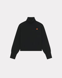 Boxy Turtle Neck Crest Jumper