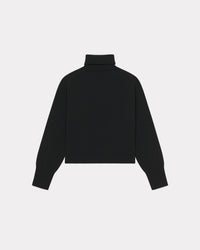 Boxy Turtle Neck Crest Jumper