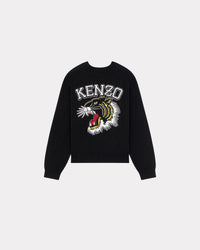 Pull brodé "Varsity Tiger" en laine - Black