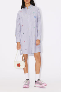 Robe chemise brodée "Kenzo Target" - Wisteria