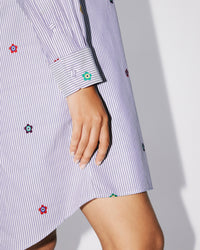 Robe chemise brodée "Kenzo Target" - Wisteria