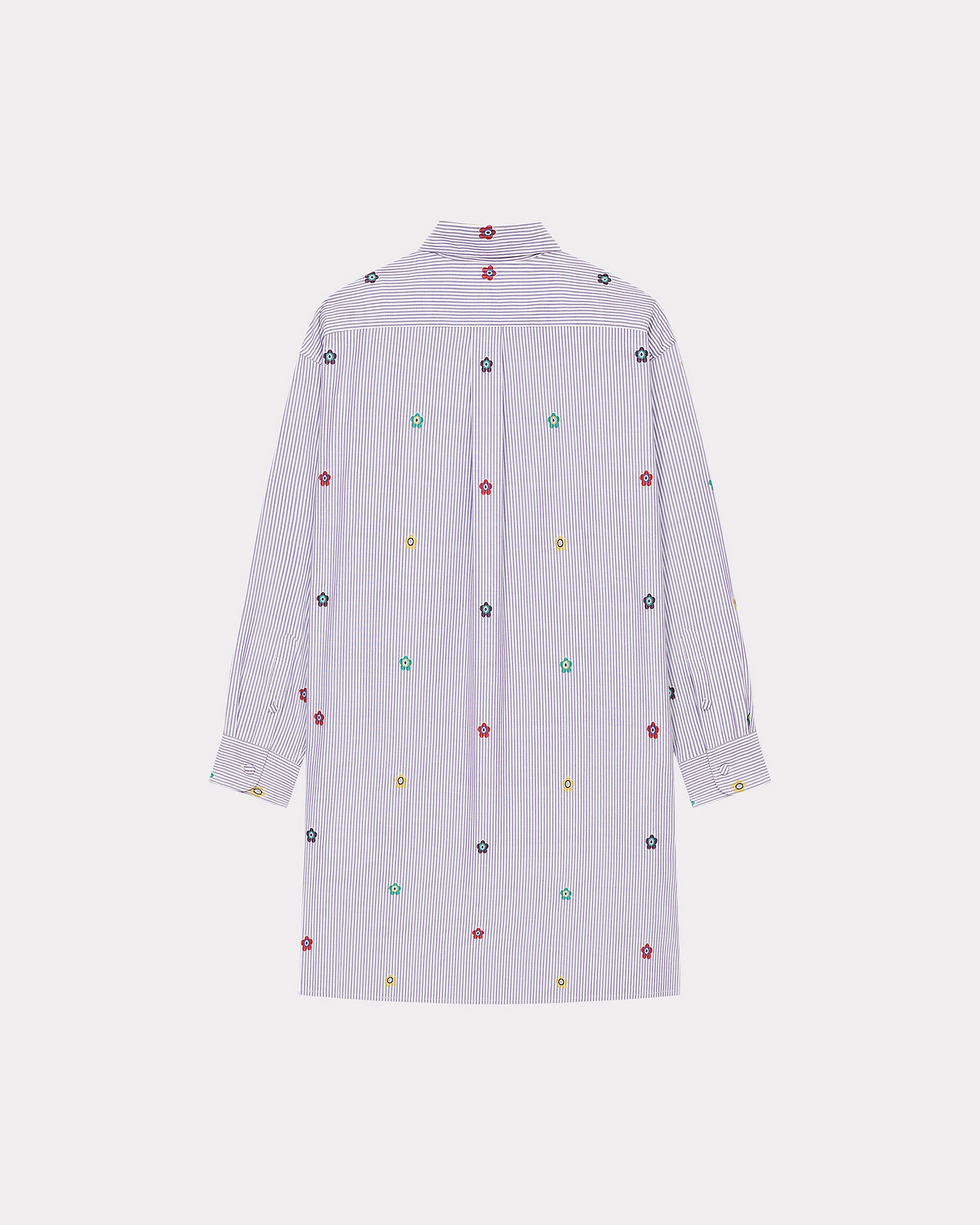 Robe chemise brodée "Kenzo Target" - Wisteria