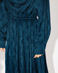 Robe longue à roses - Midnight Blue