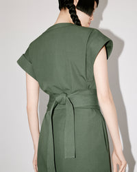Robe midi kimono - Dark Khaki
