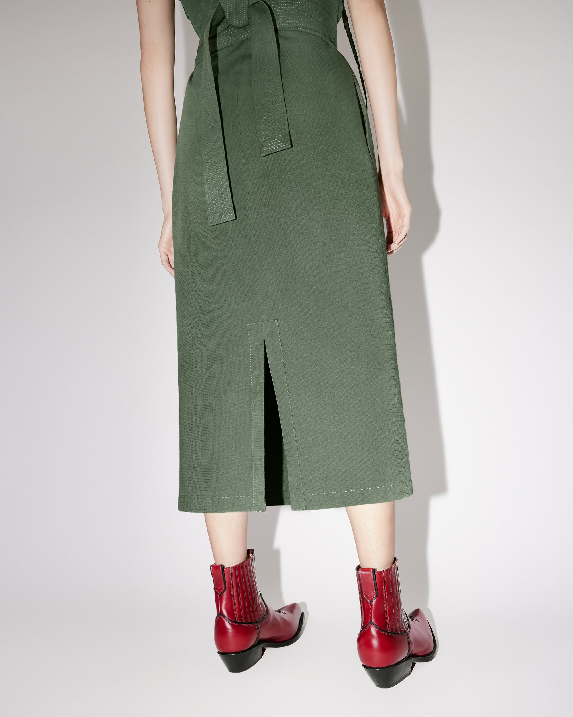 Robe midi kimono - Dark Khaki
