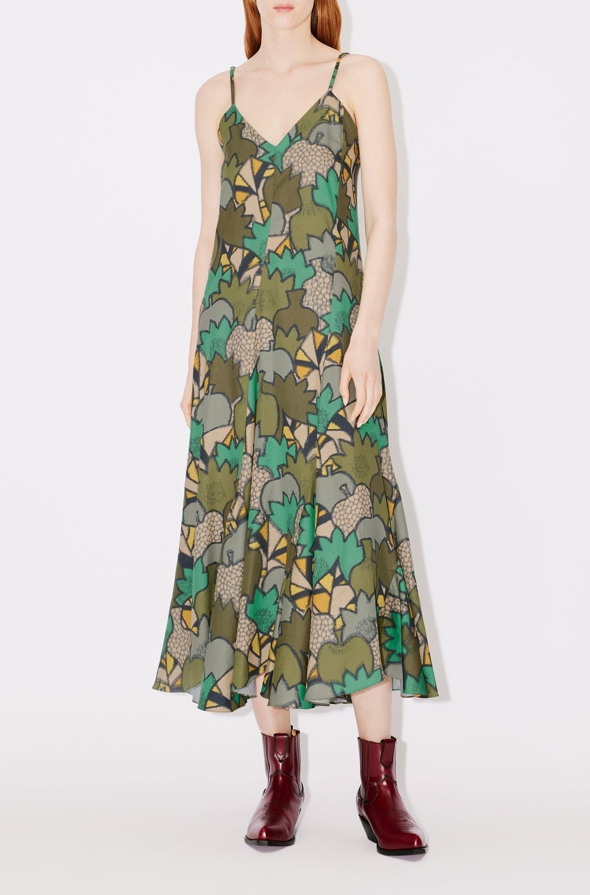 Printed Long Slip Dress