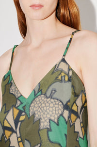 Printed Long Slip Dress