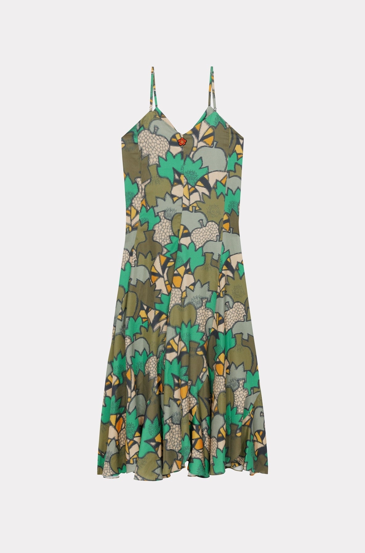Robe longue Kimono Kenzo Camo - Dark Khaki