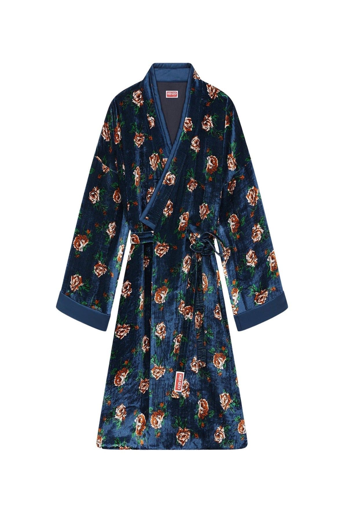 Roses Kimono Knee-Lentgh Dress
