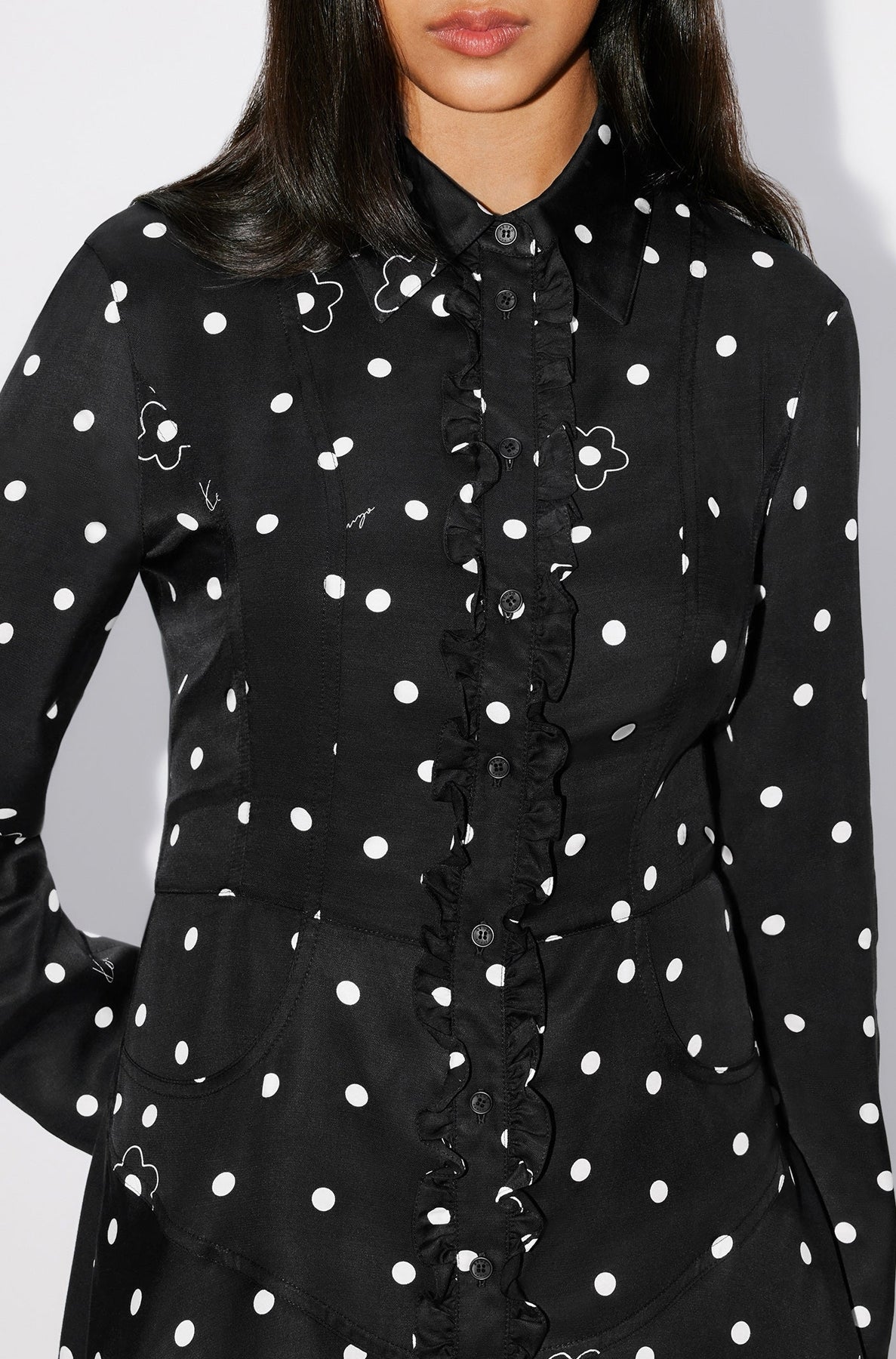 Kenzo Flower Spot" short dress - Black