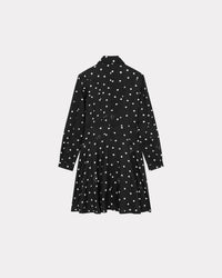 Kenzo Flower Spot" short dress - Black