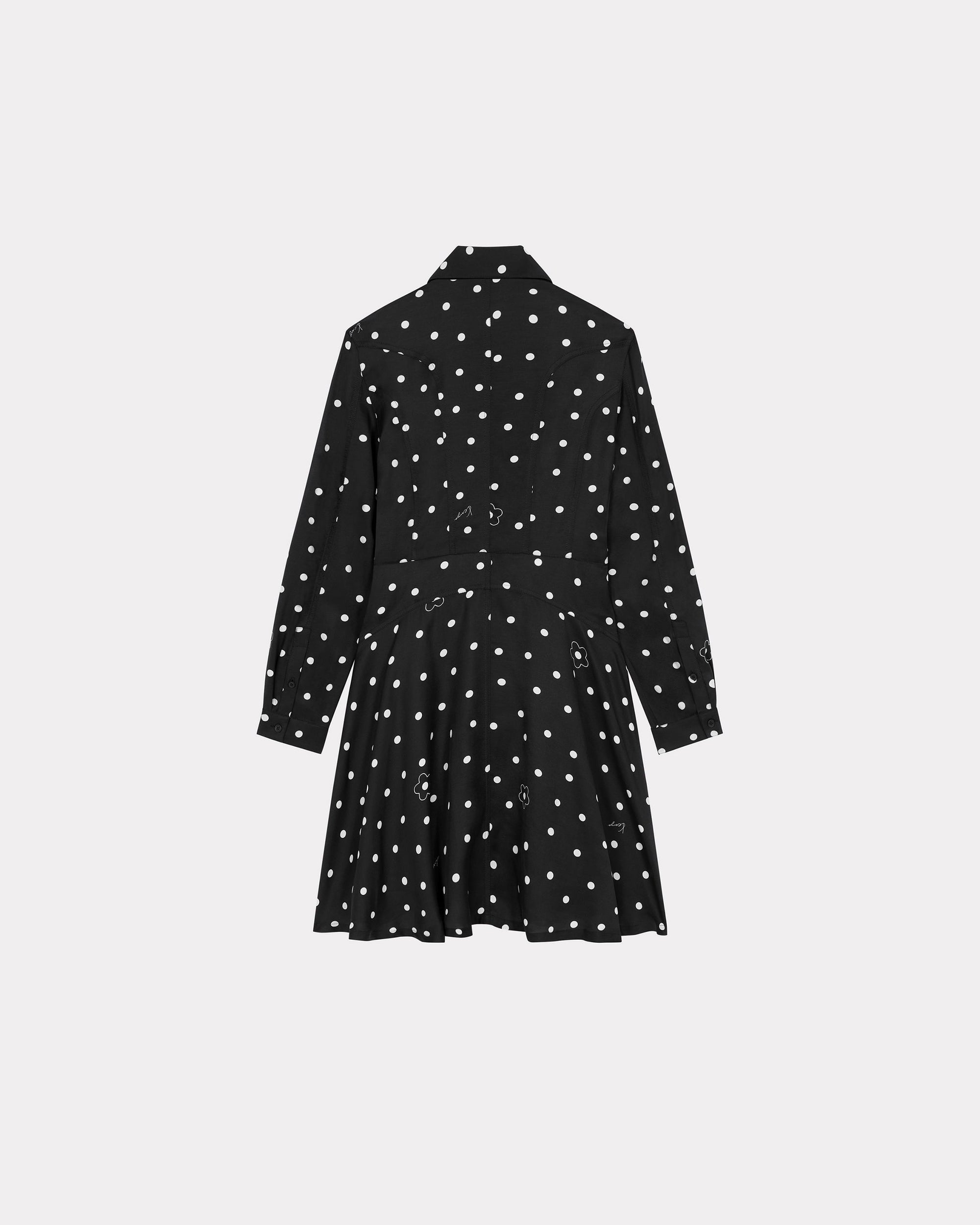 Kenzo Flower Spot" short dress - Black