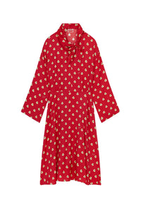 Robe midi Kenzo Teddy Flower - Cherry