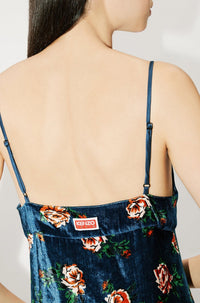 Robe courte Roses - Duck Blue