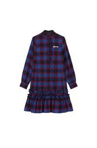 Robe courte "Kenzo Rue Vivienne" en laine - Royal Blue