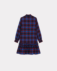 Robe courte "Kenzo Rue Vivienne" en laine - Royal Blue