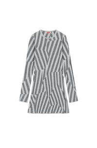 Robe "Kenzo Dazzle Stripe" en laine - Pearl Grey