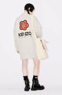 Robe cardigan brodée Boke Flower - Pale Grey