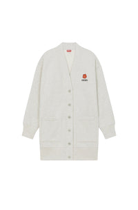 Robe cardigan brodée Boke Flower - Pale Grey