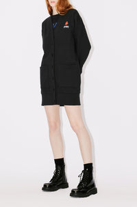 Robe cardigan brodée Boke Flower - Black