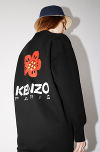 Robe cardigan brodée Boke Flower - Black