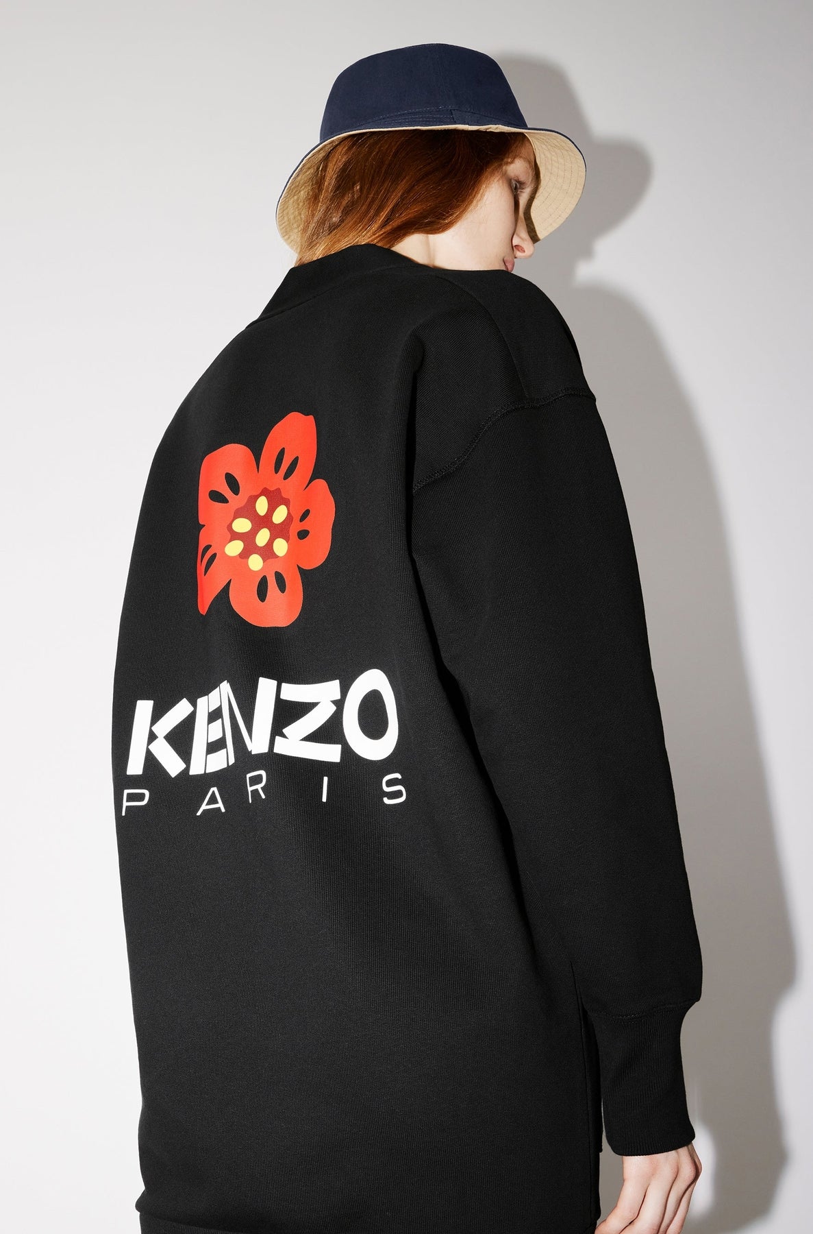 Robe cardigan brodée Boke Flower - Black