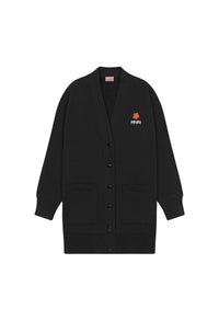 Robe cardigan brodée Boke Flower - Black