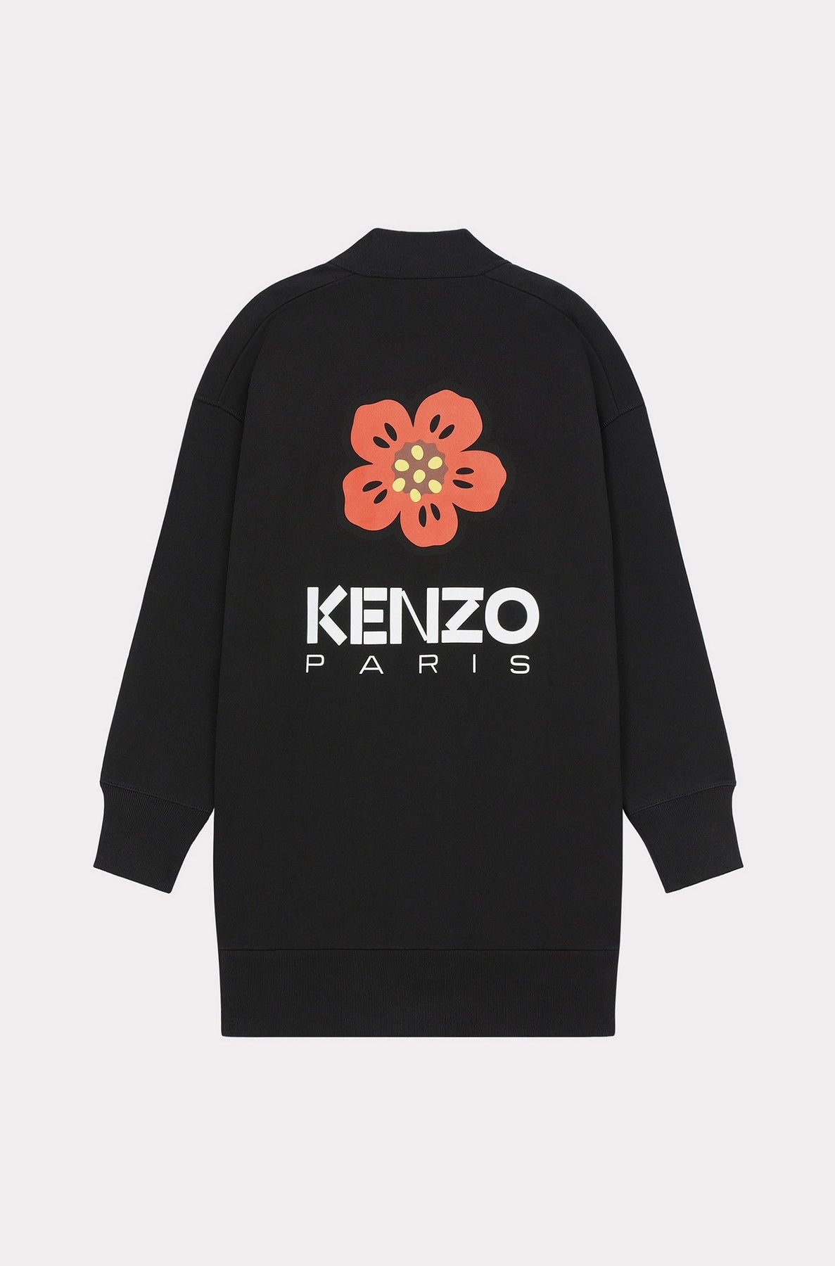 Robe cardigan brodée Boke Flower - Black