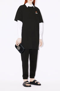 Robe T-shirt oversize brodée Boke Flower - Black