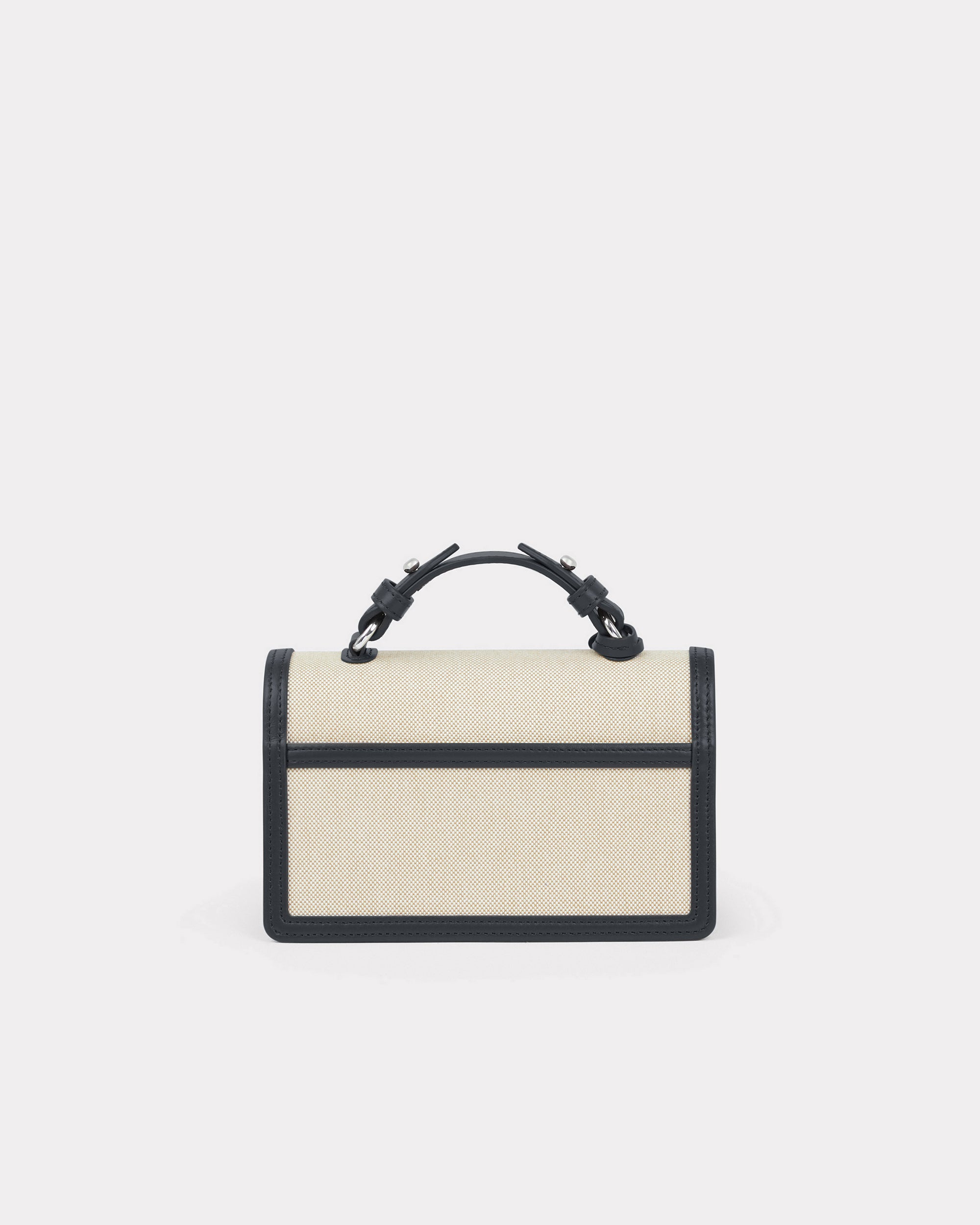 Mini sac à bandoulière "Kenzo Rue Vivienne" bi-matière - Black