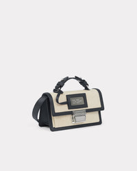 Mini sac à bandoulière "Kenzo Rue Vivienne" bi-matière - Black