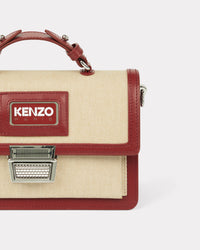 Mini sac à bandoulière 'Kenzo Rue Vivienne' bi-matière - Cherry