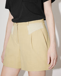 Short taille haute "Kenzo Paris" - Camel