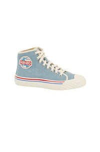 Baskets montantes Kenzoschool en denim - Medium Stone Blue Denim