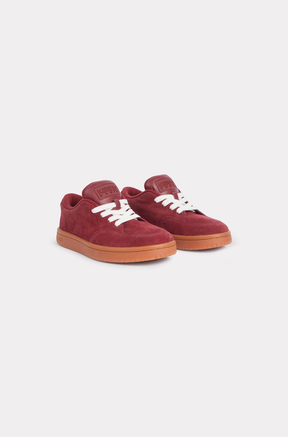 Kenzo-Dome leather trainers - Bordeaux