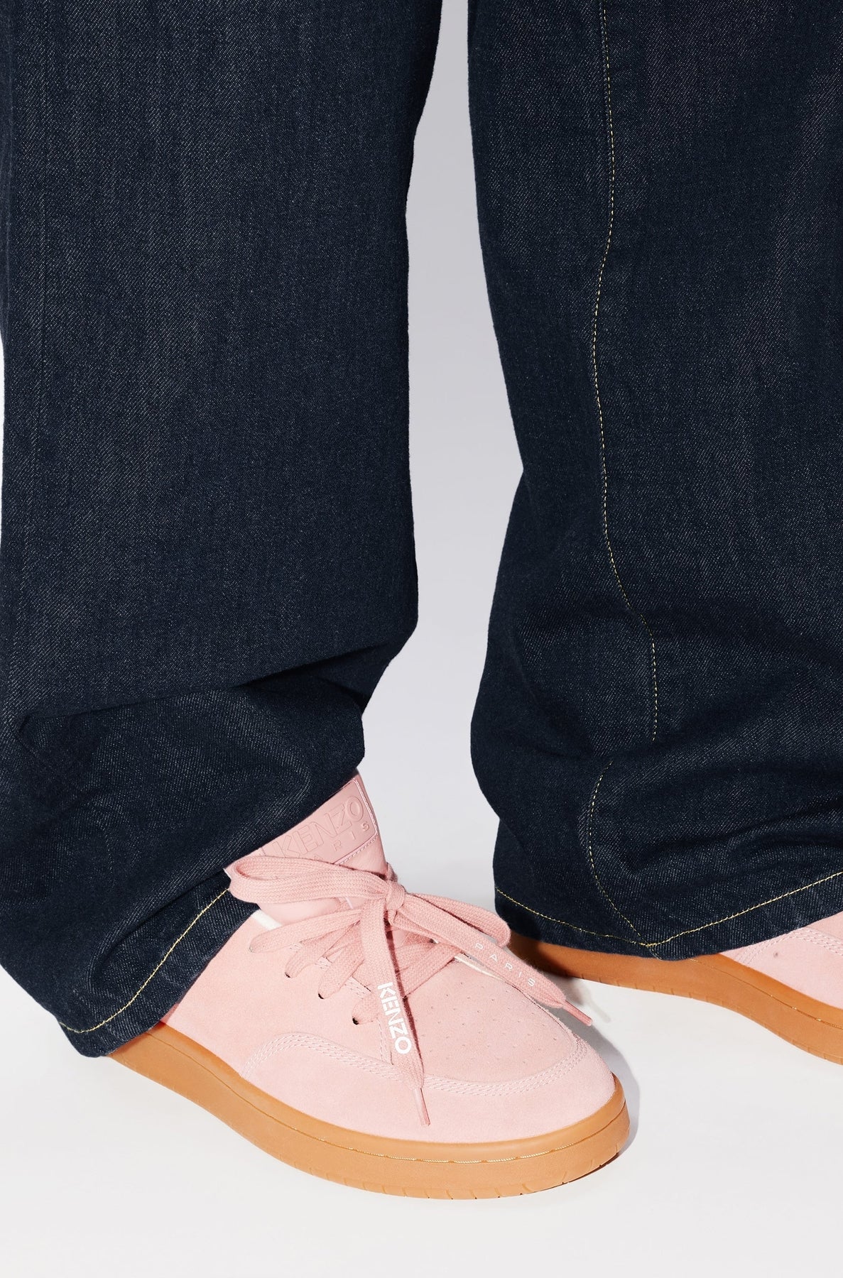 Kenzo-Dome leather trainers - Dark pink