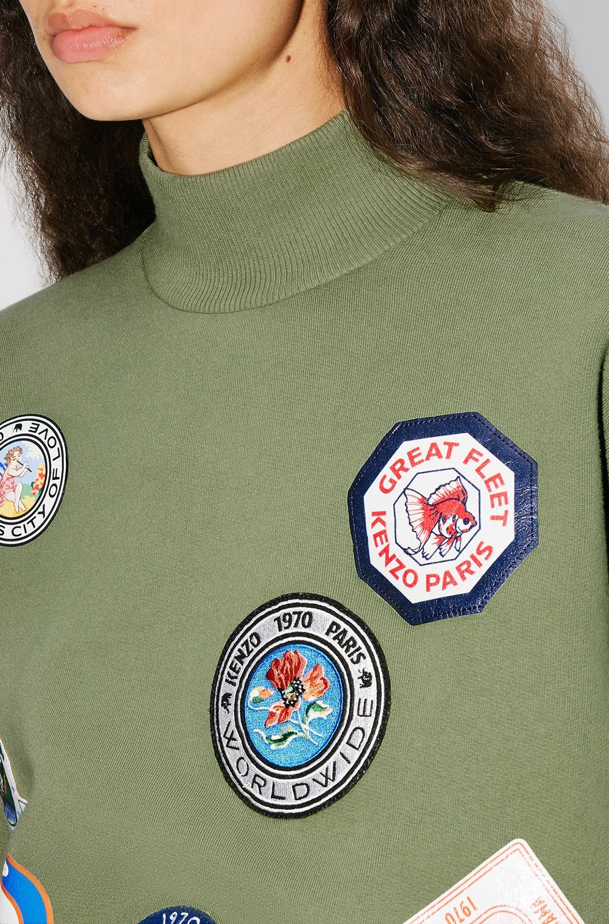 Sweatshirt "Kenzo Travel" - Sage Green