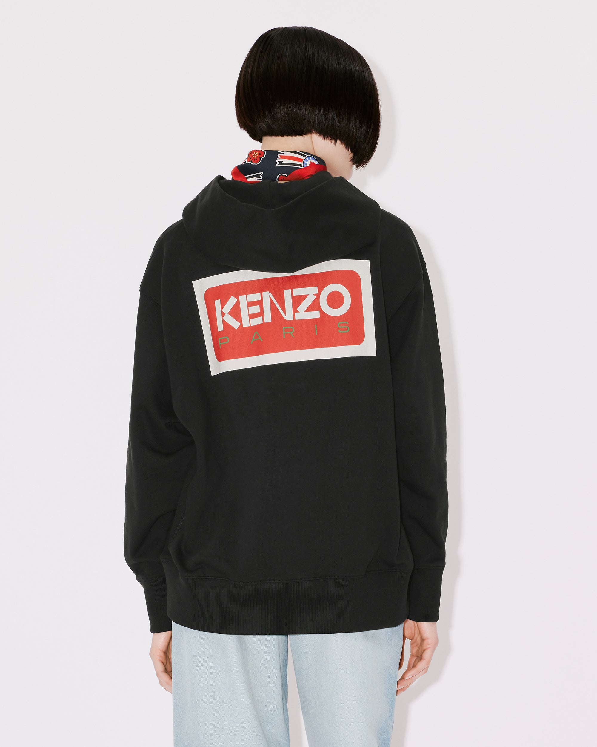 Sweatshirt à capuche oversize "Kenzo Paris" - Black