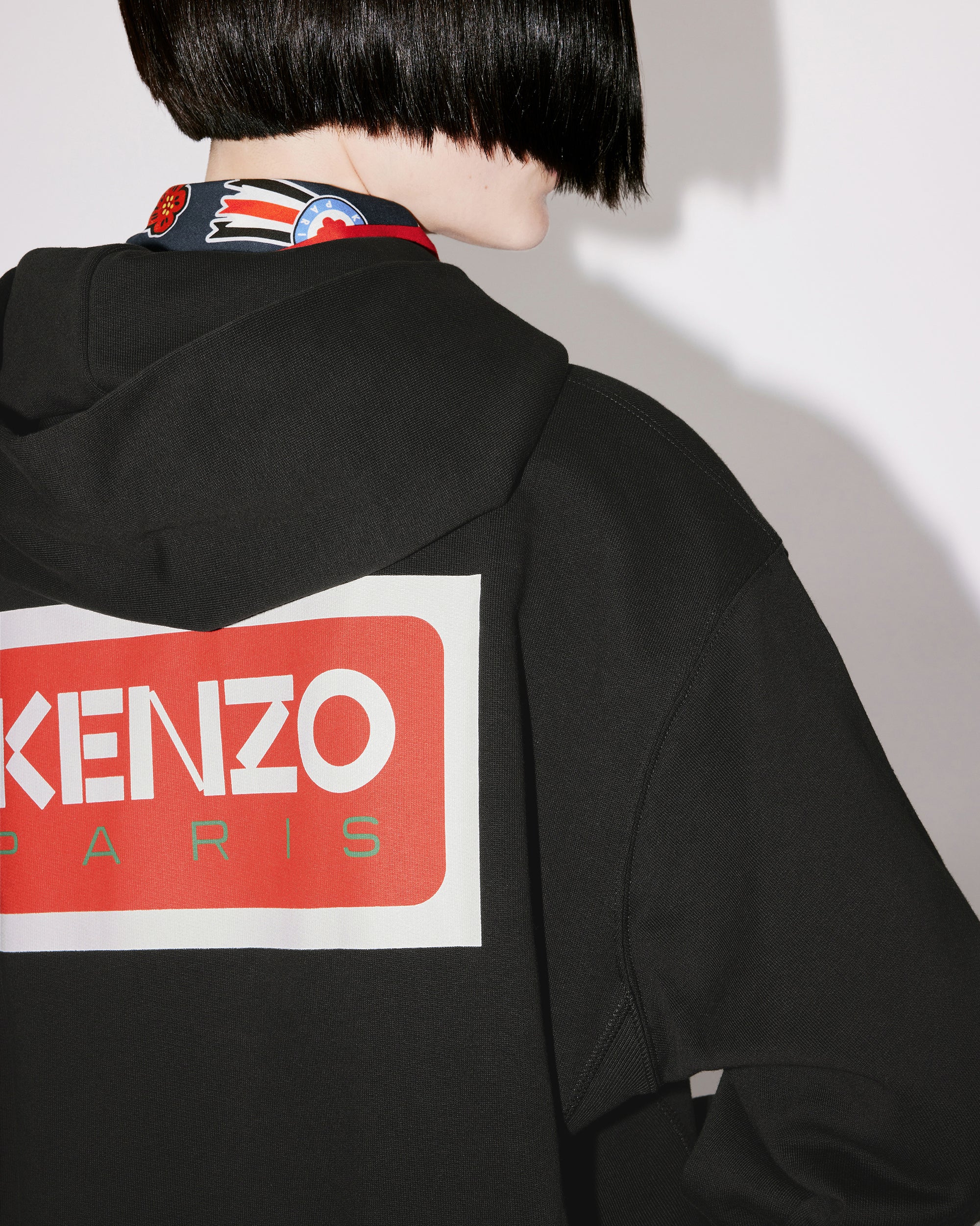 Sweatshirt à capuche oversize "Kenzo Paris" - Black